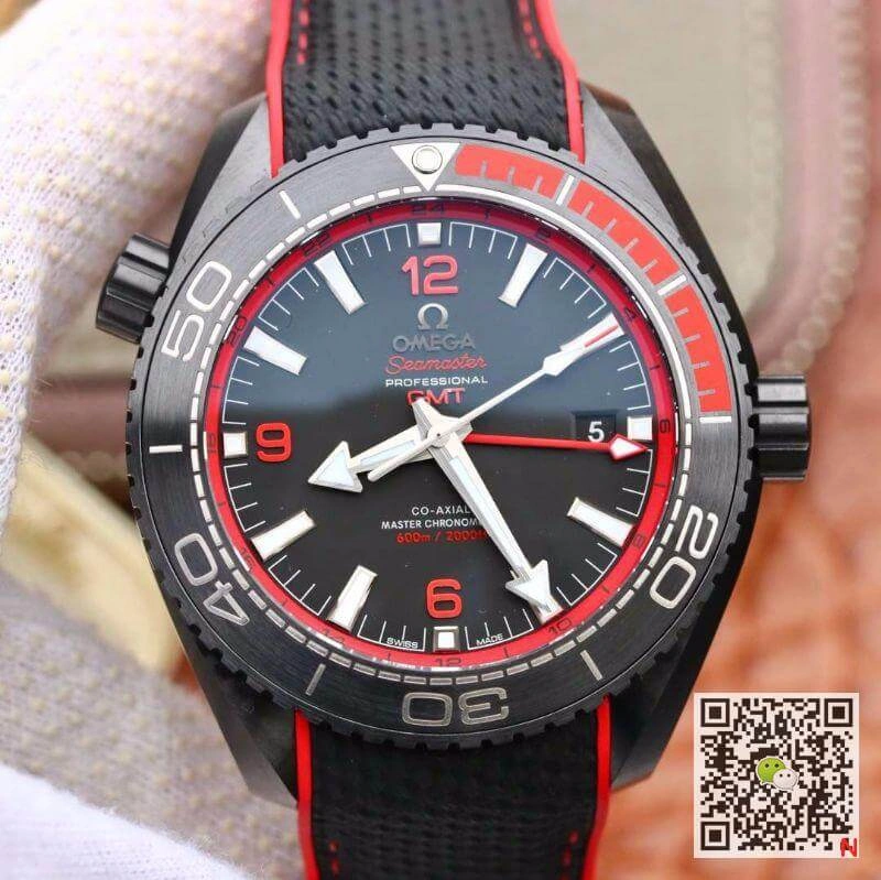 Omega Seamaster Planet Ocean 215.92.46.22.01.003 VS Factory 1:1 Best Edition Replica Watch Swiss ETA8906 Black Nylon Strap